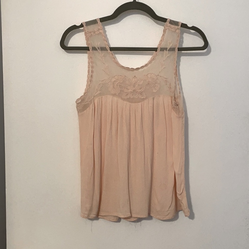 Light Pink Sleeveless Blouse